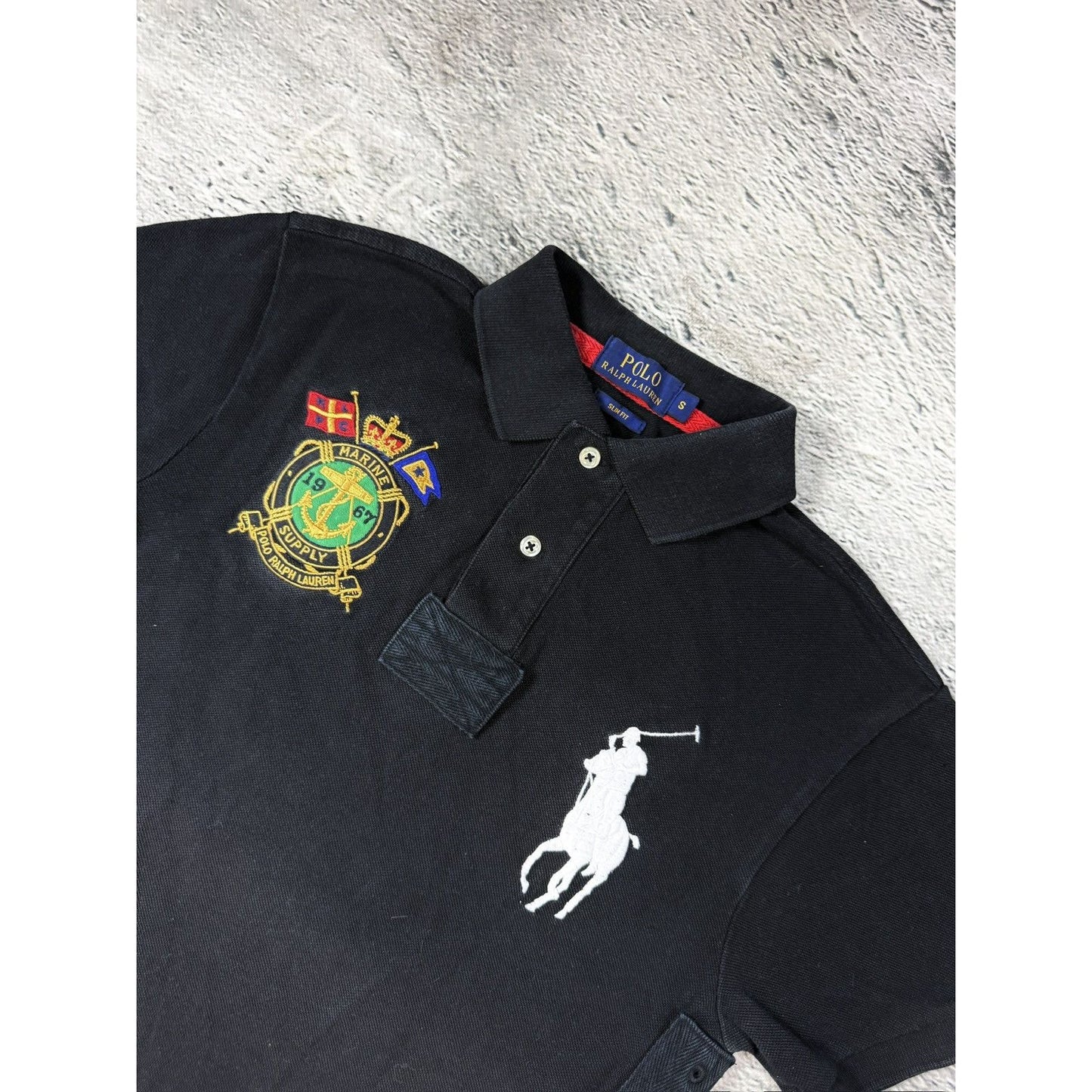 Chief Keef Polo Ralph Lauren T-shirt vintage black marine