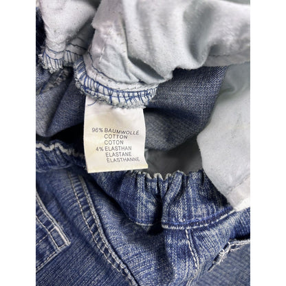 Y2K jeans flared floral embroidery rhinestone