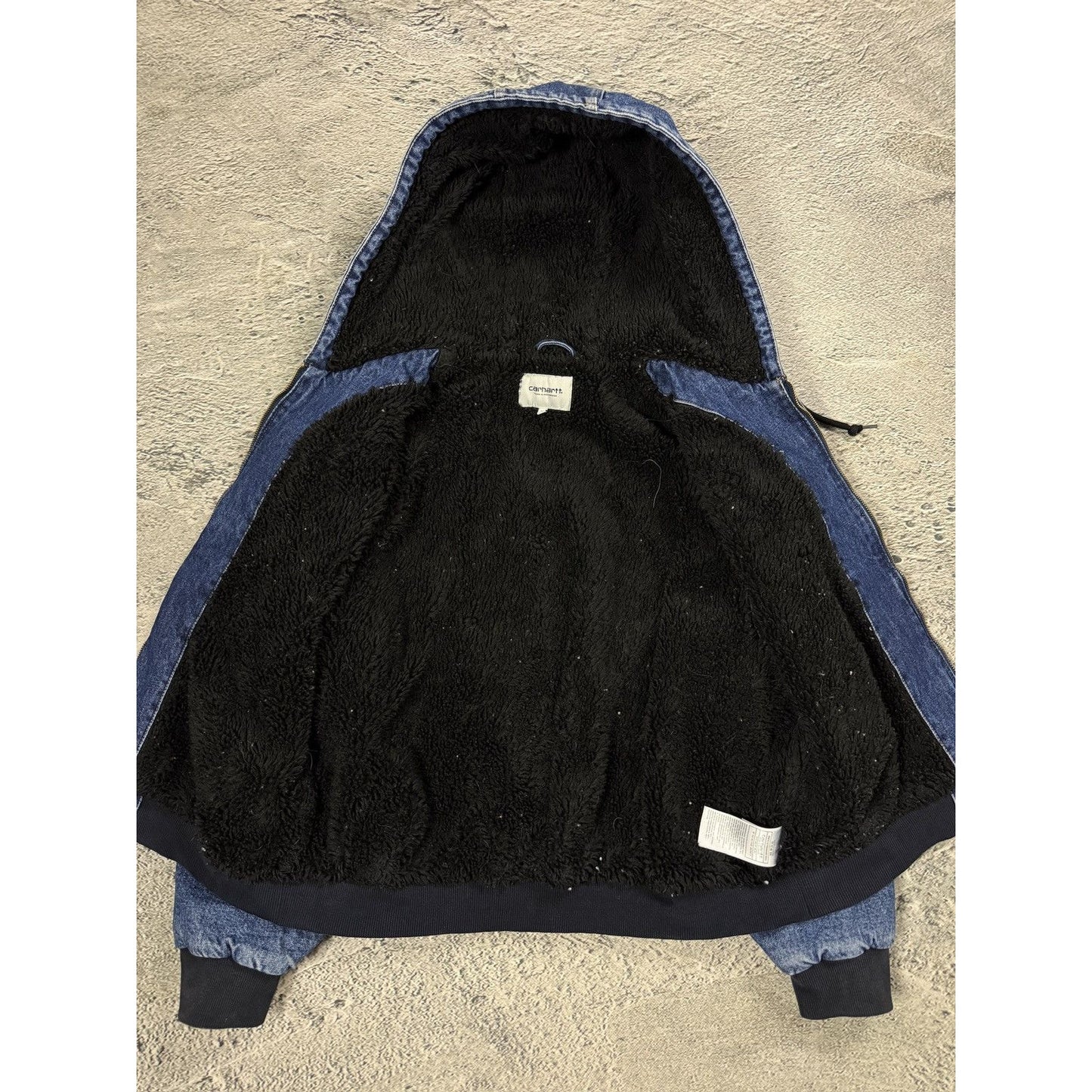 Carhartt Active Jacket Denim vintage blue sherpa