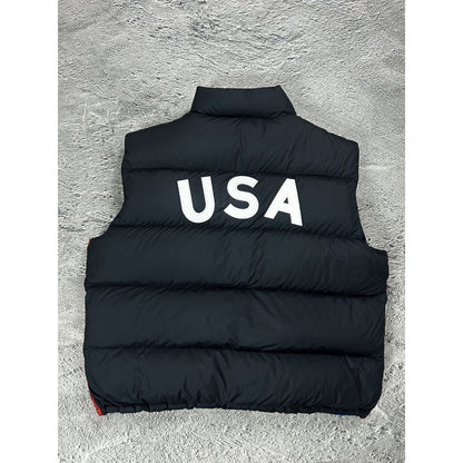 Chief Keef Polo Ralph Lauren vintage puffer vest black USA