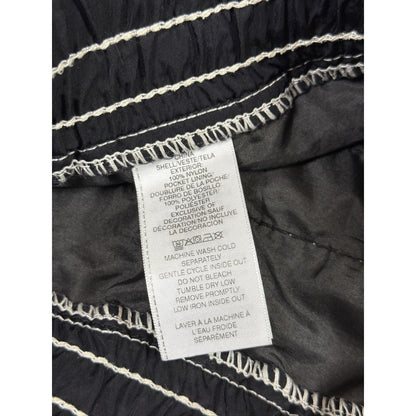 True Religion shorts black white stitching