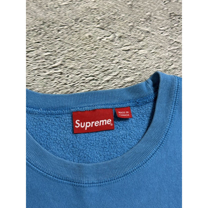 Supreme box logo crewneck blue bogo FW18