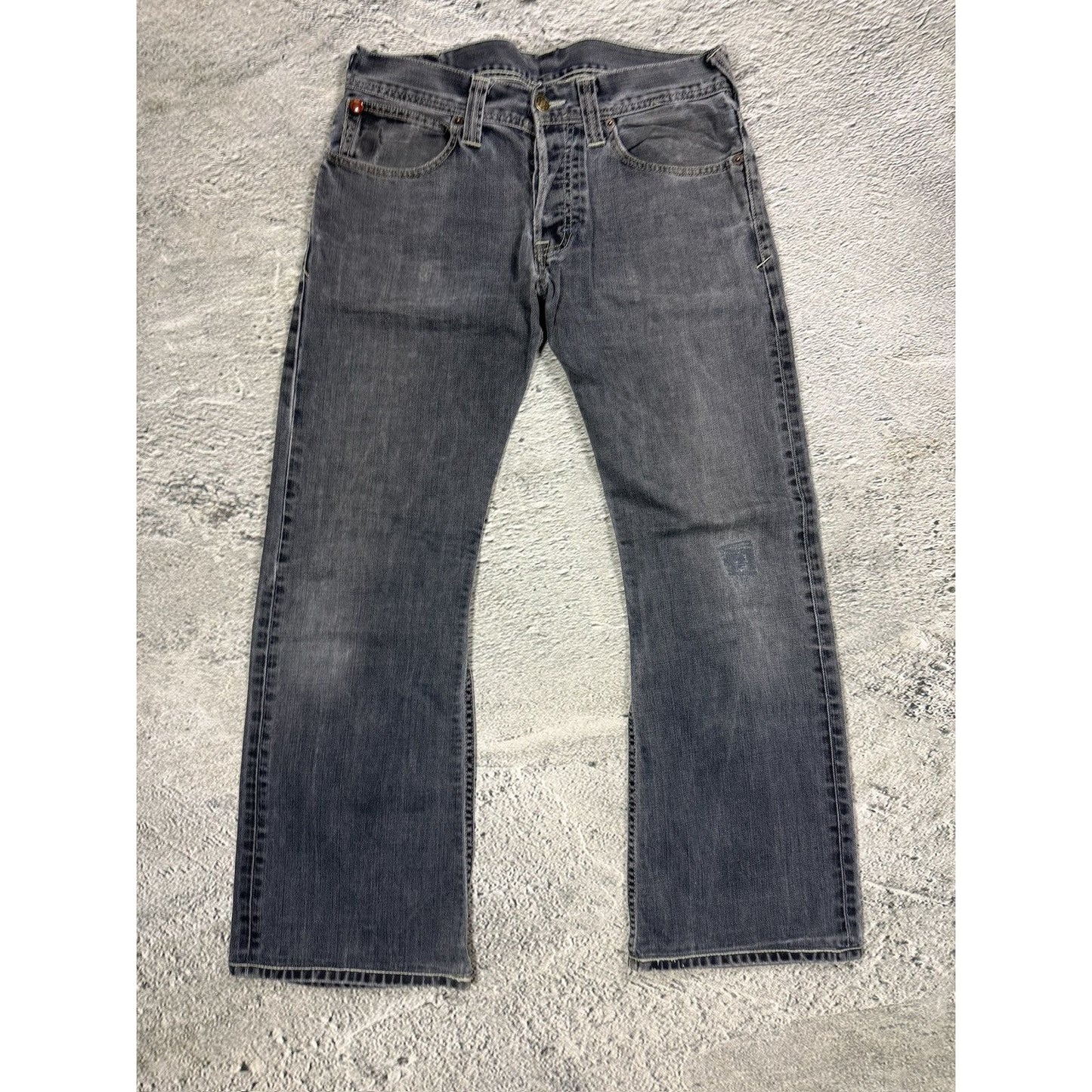 Evisu x Puma vintage washed black jeans gray bootcut