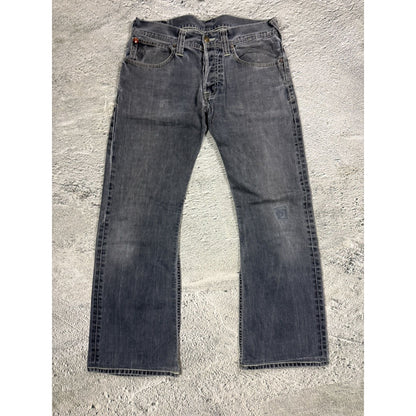Evisu x Puma vintage washed black jeans gray bootcut