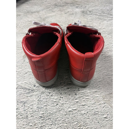 Balenciaga Arena Red Gray High Top Sneakers Swag