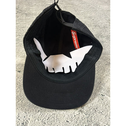 Supreme Side Zip Camp Cap Black SS26