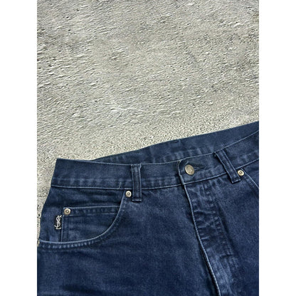 YSL vintage jeans navy Yves Saint Laurent 90s