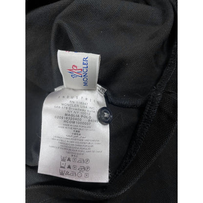Moncler Polo Shirt black long sleeve T-shirt logo
