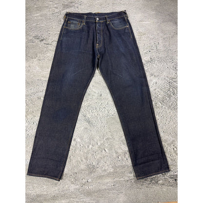 Evisu jeans daicock Heritage big logo letters selvedge denim
