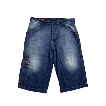 Marlboro Jorts vintage baggy Y2K navy denim cargo shorts