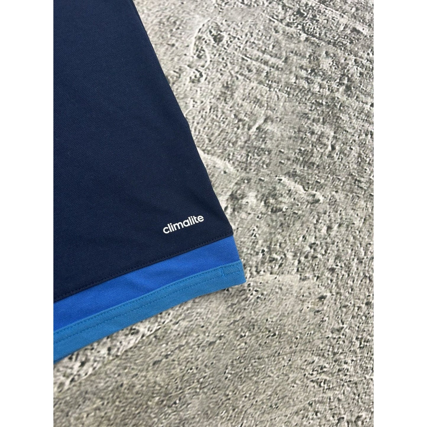 Italy Adidas vintage polo T-shirt navy blue Chief Keef