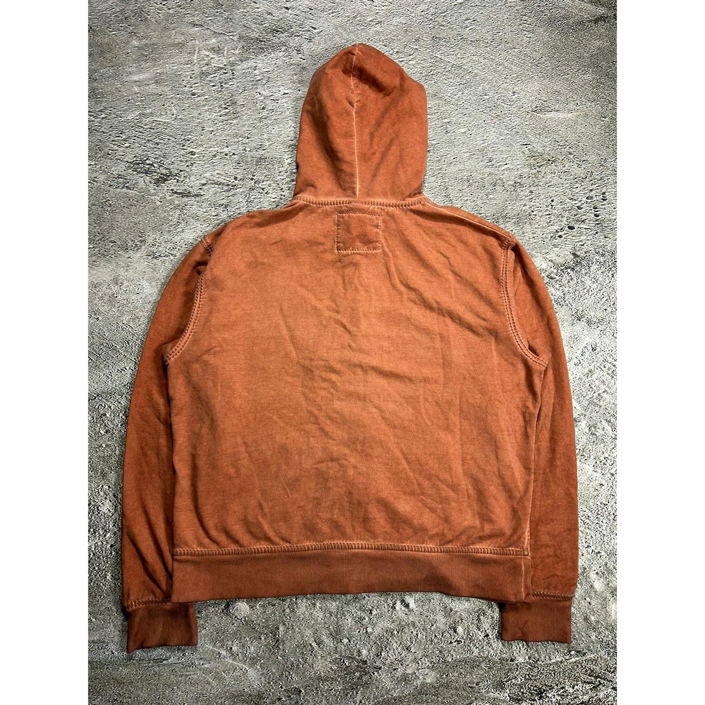 True Religion vintage orange zip hoodie thick stitching Y2K