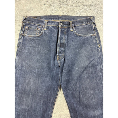 Evisu daicock vintage denim pants white blue Y2K