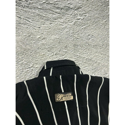 90s Pelle Pelle vintage full print samurai shirt button up