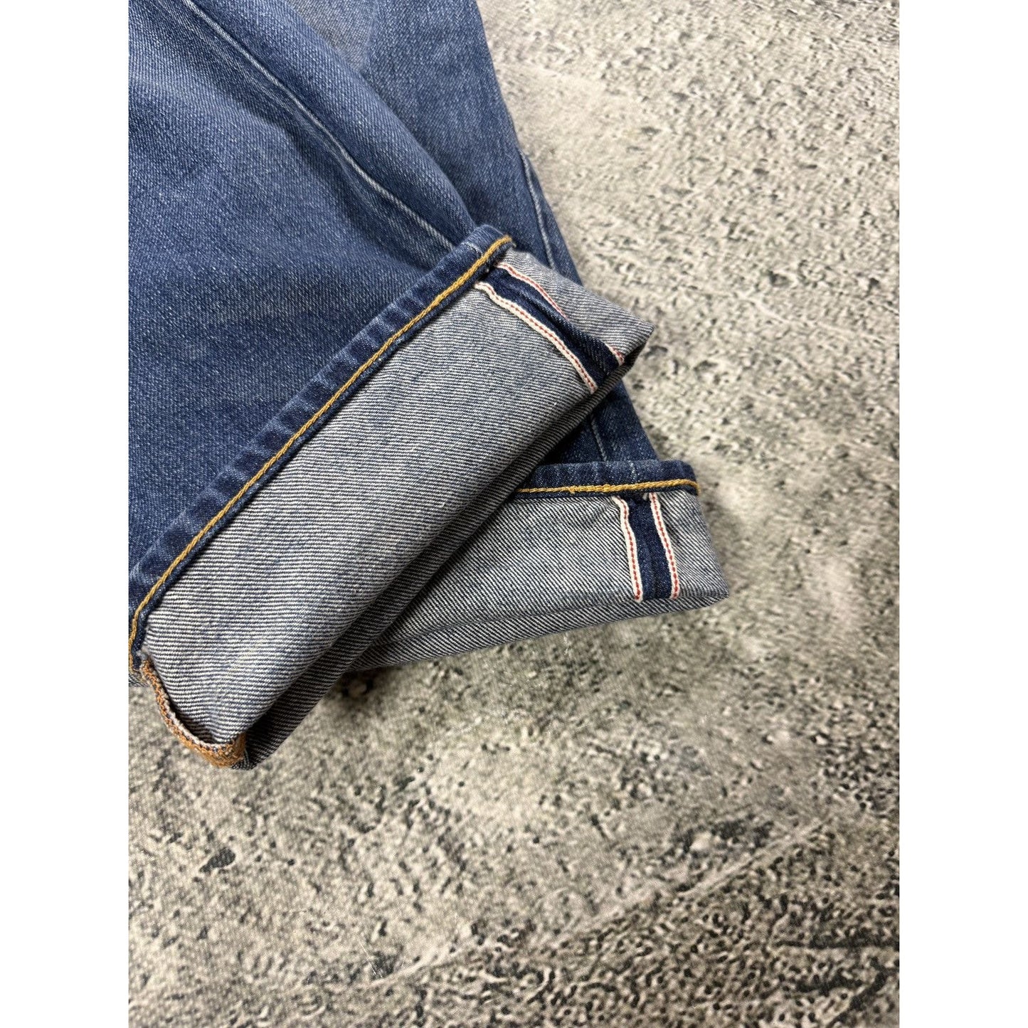 Evisu jeans vintage fisherman seagull logo selvedge denim