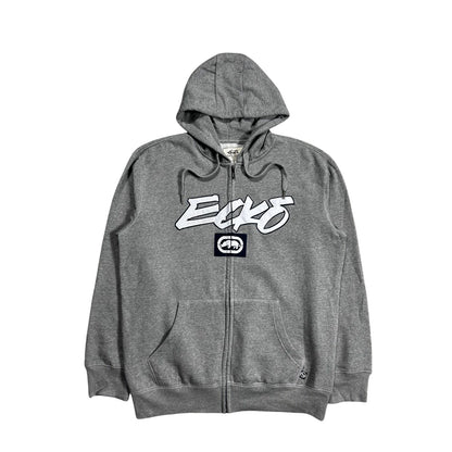 Ecko Unltd vintage zip hoodie grey big logo