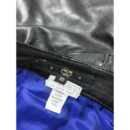 MCM Black Leather Pants Vintage