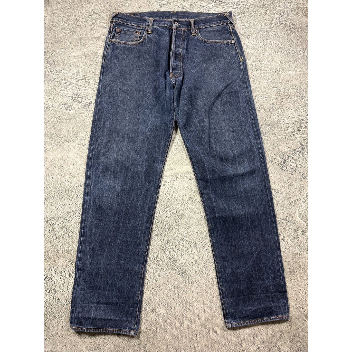 Evisu daicock vintage denim pants white blue Y2K