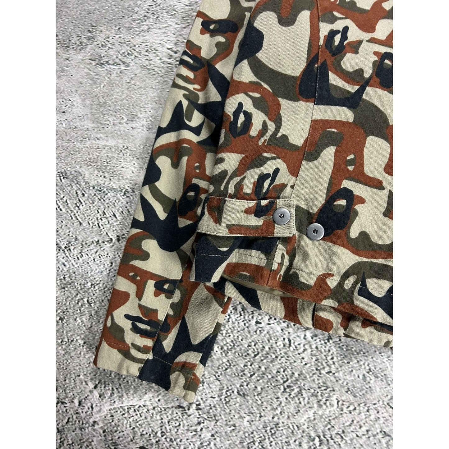 Jean Paul Gaultier denim jacket AW 2001 JPG Jeans Faces Camo