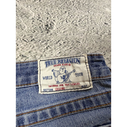 True Religion mini shorts blue vintage Y2K