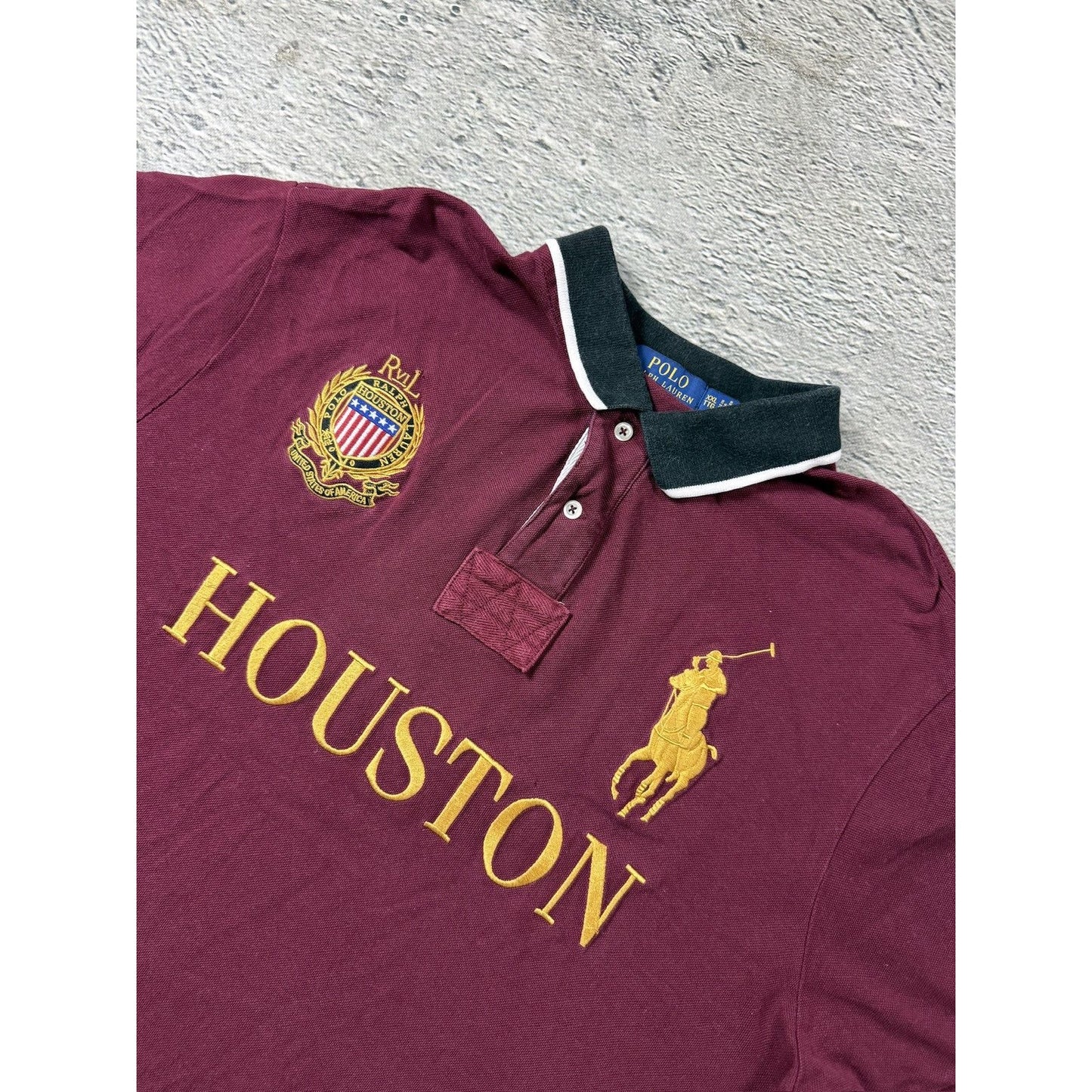Chief Keef Polo Ralph Lauren T-shirt burgundy Houston