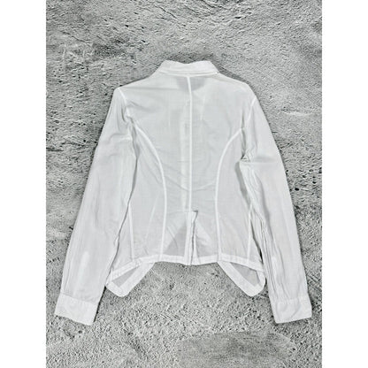 Ann Demeulemeester Button Up White Avantgarde shirt Ann D