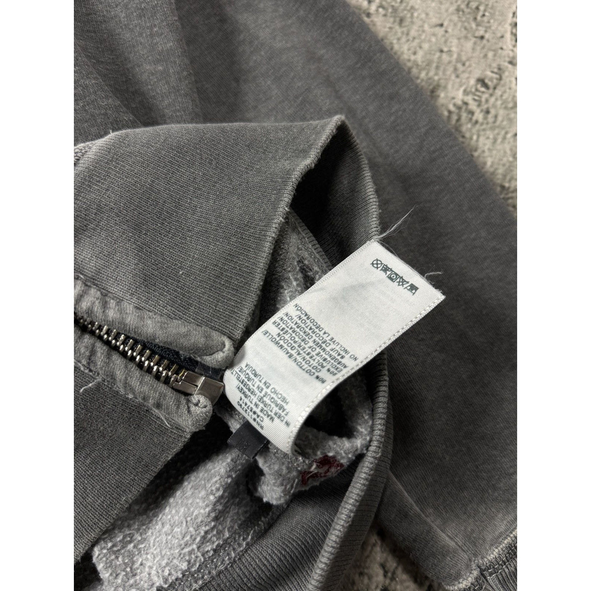 True Religion zip hoodie vintage skull rhinestones