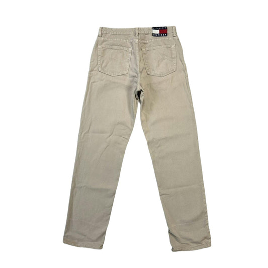 Tommy Hilfiger vintage beige chino pants big logo flag