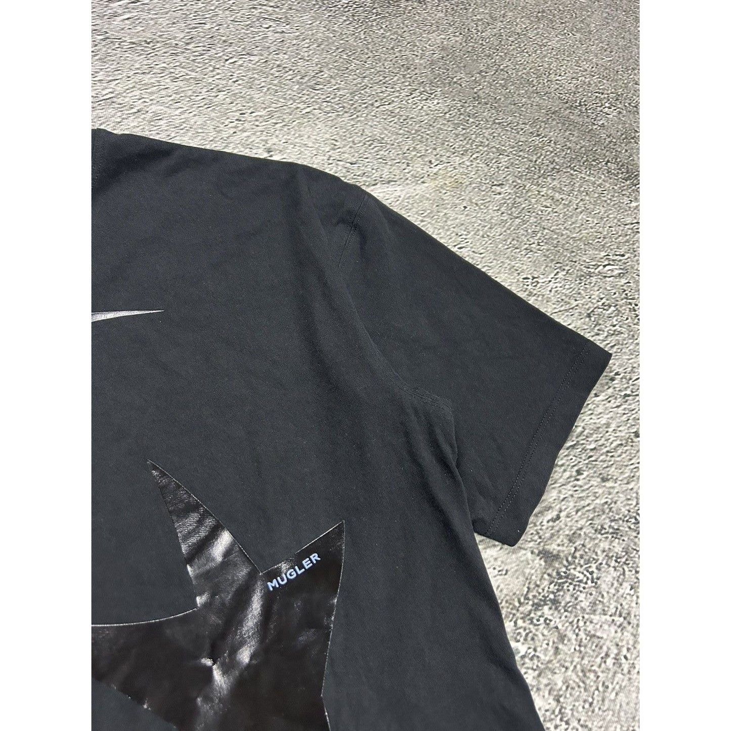Mugler & HM black T-shirt big logo