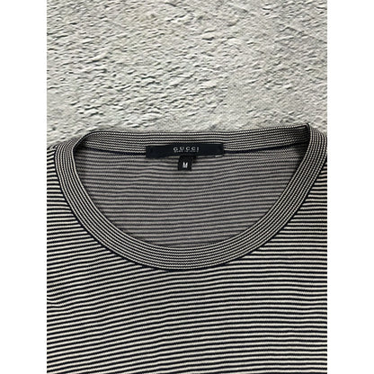 Gucci Sweater Vintage stripped white black knit