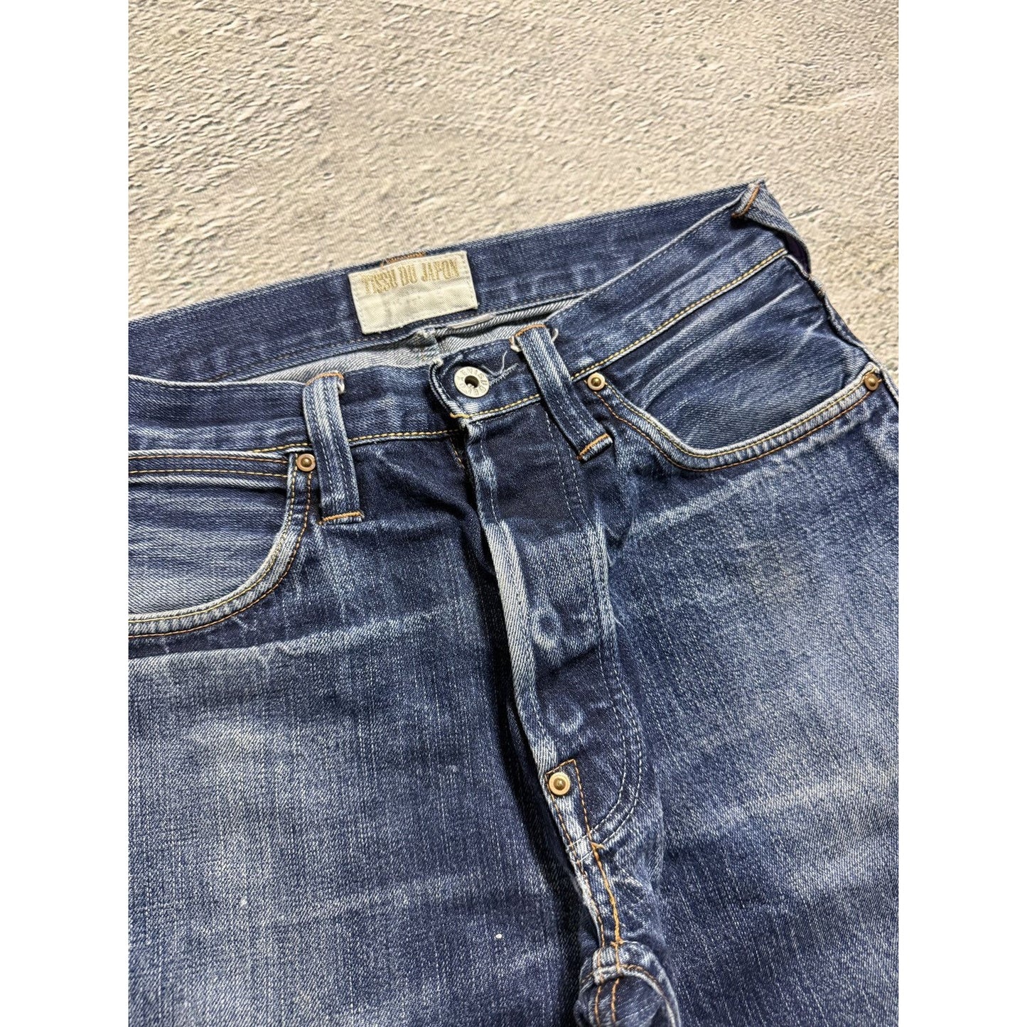 Evisu Deluxe jeans vintage Tissu Du Japon denim pants selvedge