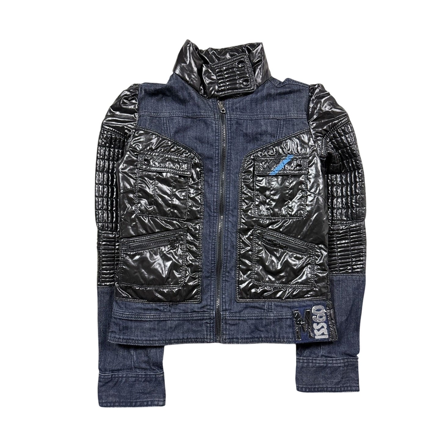 Miss Sixty denim puffer jacket y2k vintage