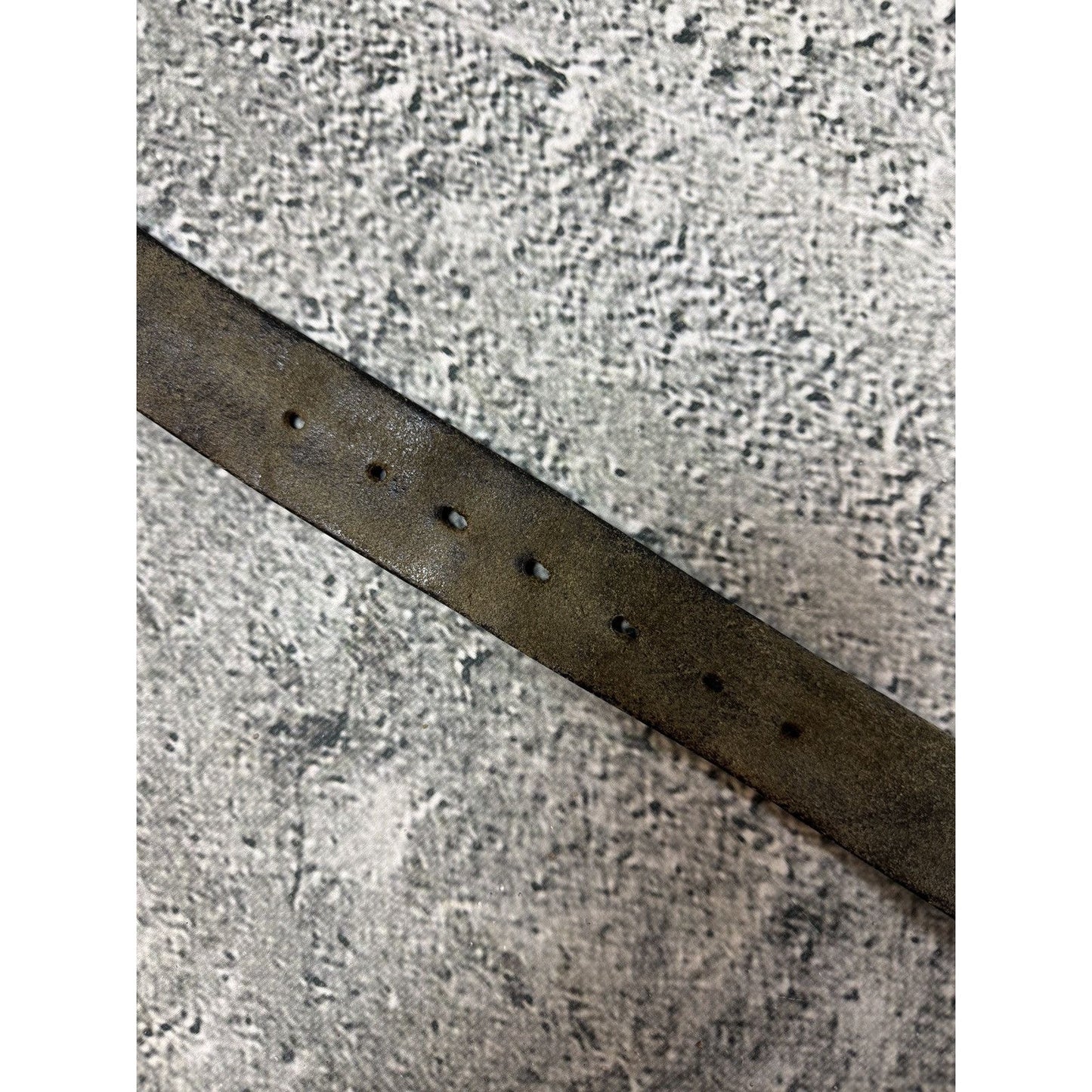 Diesel leather belt big buckle Y2K brown truck 80s vintage