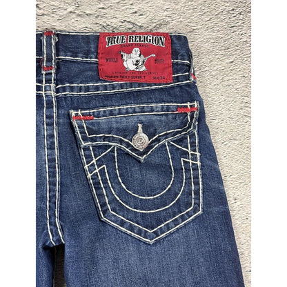True Religion blue jeans Red Tab stitching Y2K Ricky