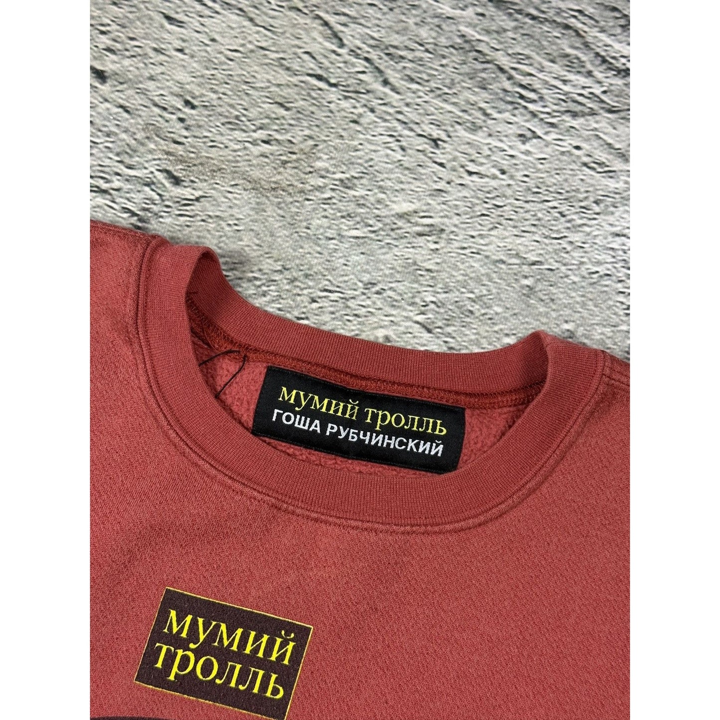 Gosha Rubcinskiy x Mumij Troll sweatshirt crewneck orange