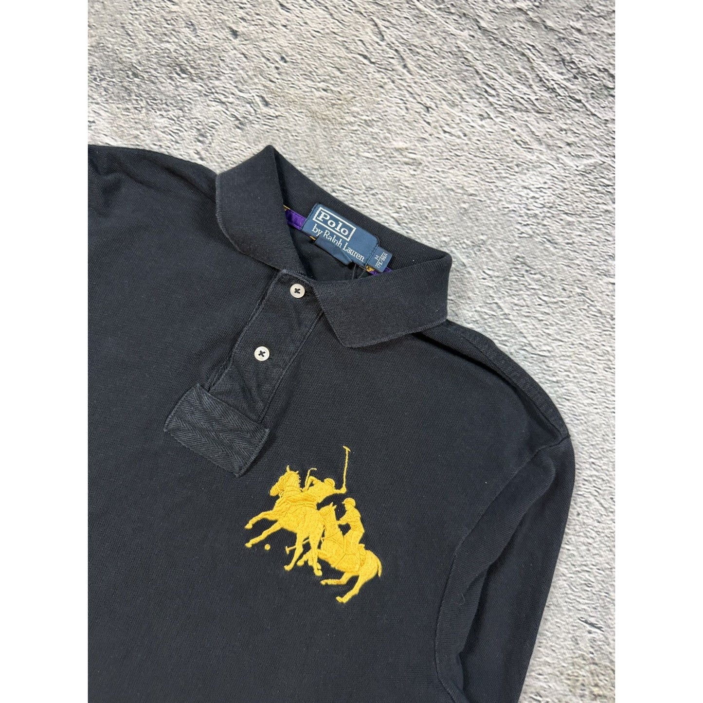 Chief Keef Polo Ralph Lauren big pony longsleeve black gold