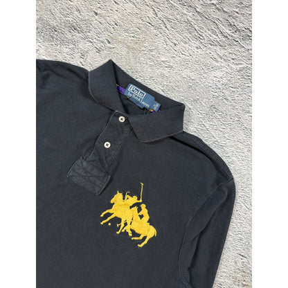 Chief Keef Polo Ralph Lauren big pony longsleeve black gold