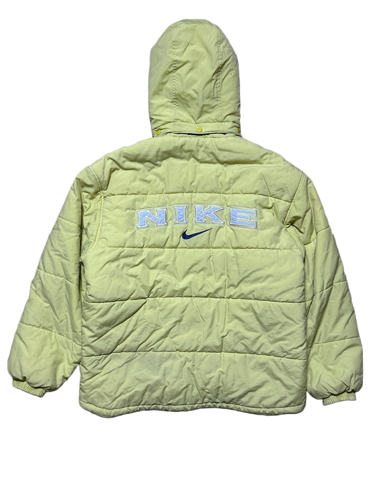 90s Nike vintage spell out puffer jacket small swoosh