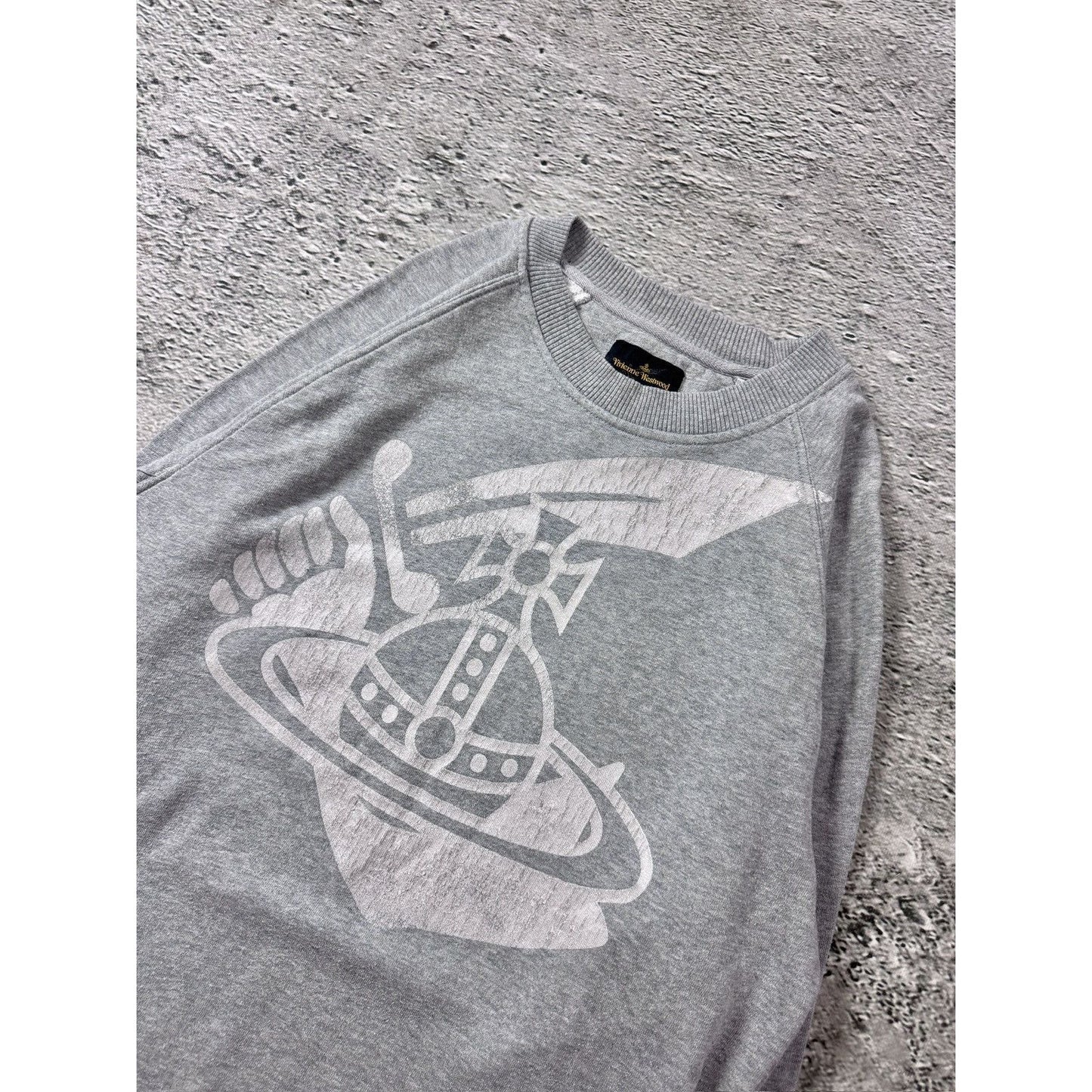 Vivienne Westwood sweatshirt grey orb big logo Anglomania