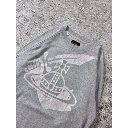 Vivienne Westwood sweatshirt grey orb big logo Anglomania