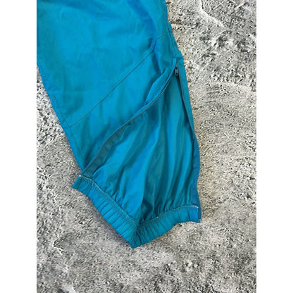 80s Nike vintage blue track pants small logo turquoise