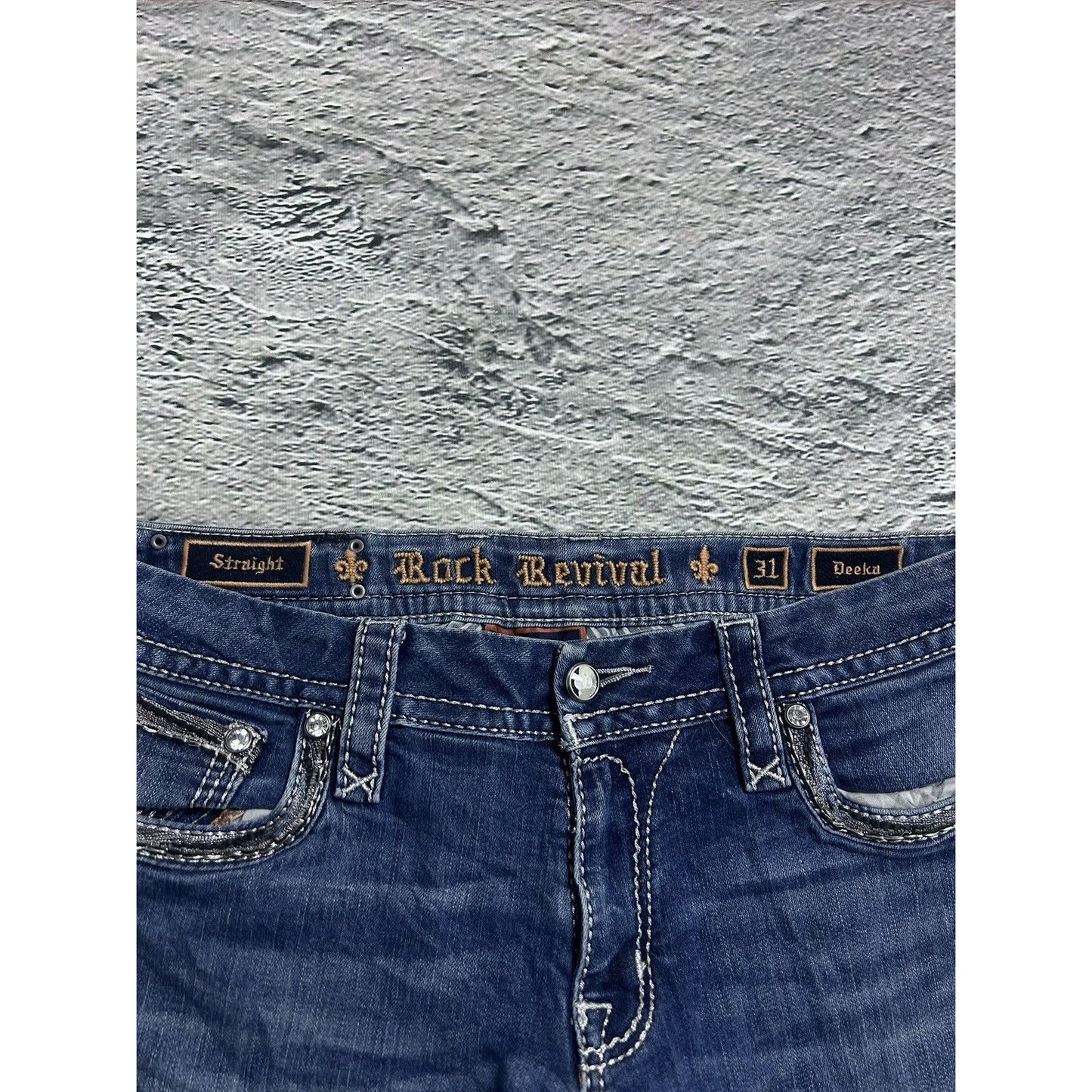 Rock Revival vintage blue jeans Y2K flared
