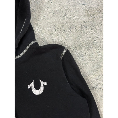True Religion zip hoodie big logo vintage skulls Y2K