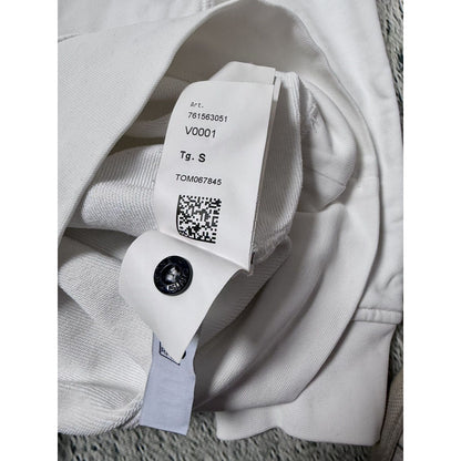 Stone island sweatshirt white with badge