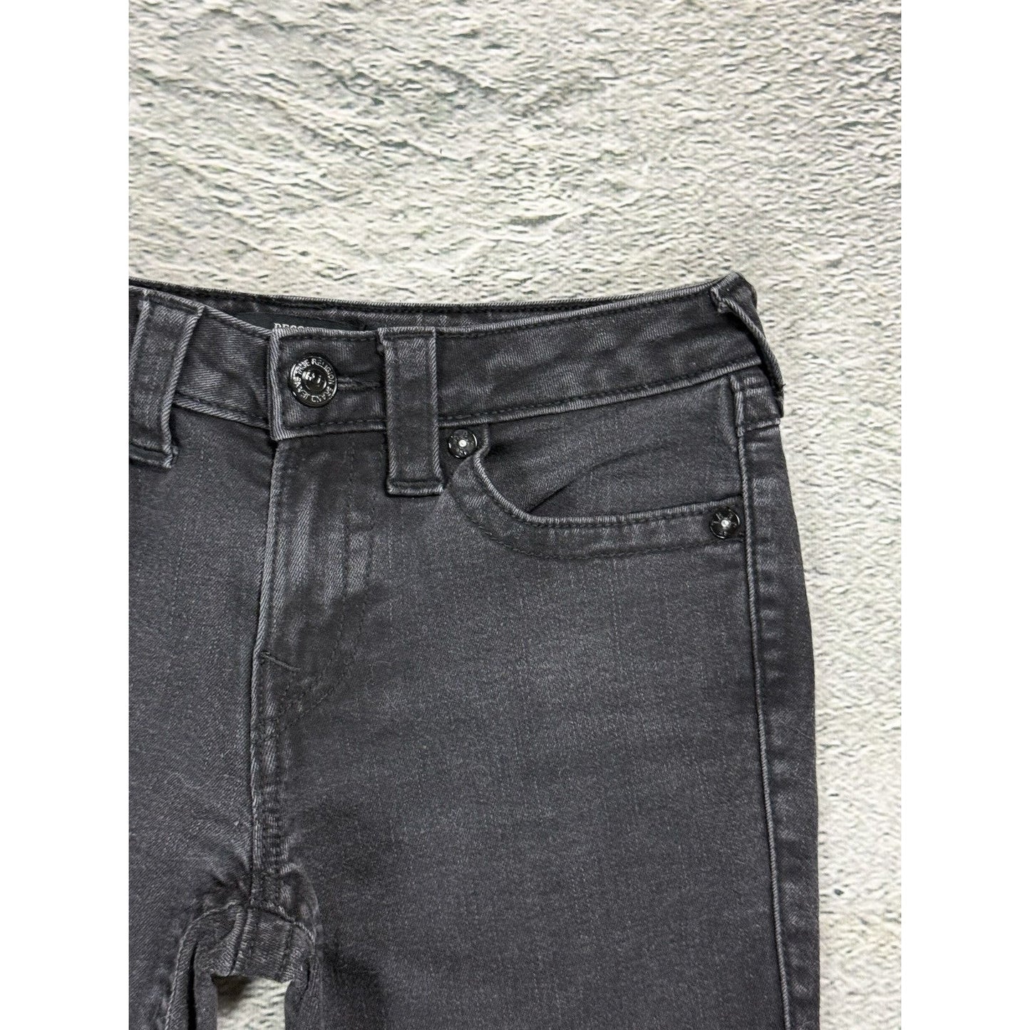 True Religion bootcut jeans black thick stitching Y2K Becca