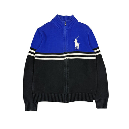 Chief Keef Polo Ralph Lauren zip sweater blue black Big Pony