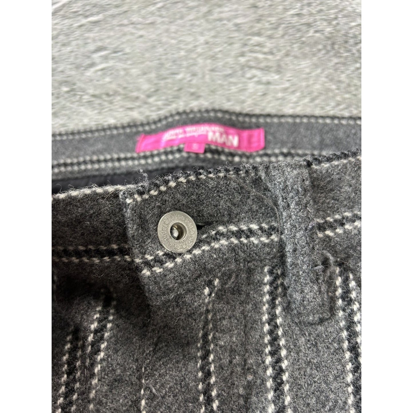 Junya Watanabe Comme Des Garcons wool striped pants AD2005