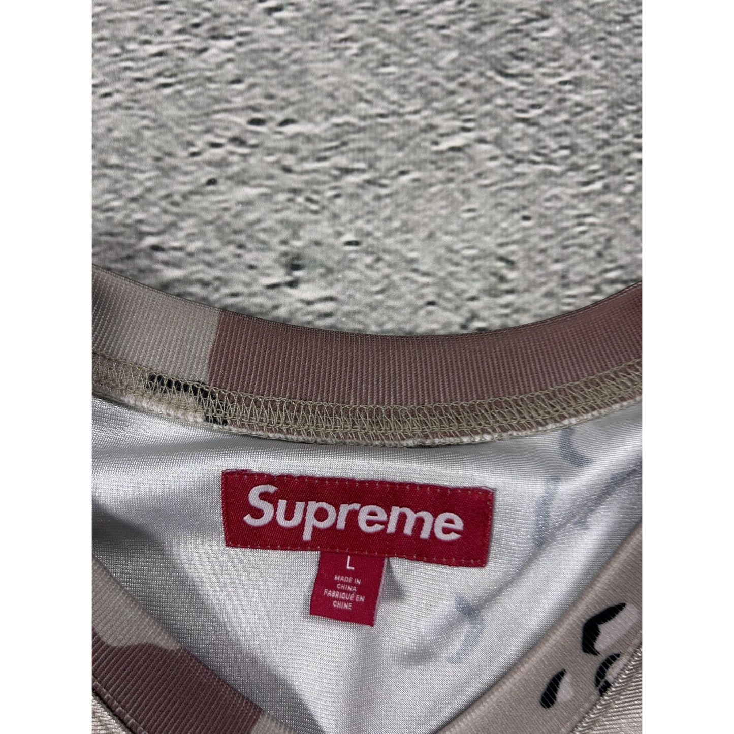 Supreme Aphex Twin Football Jersey chip camo SS25