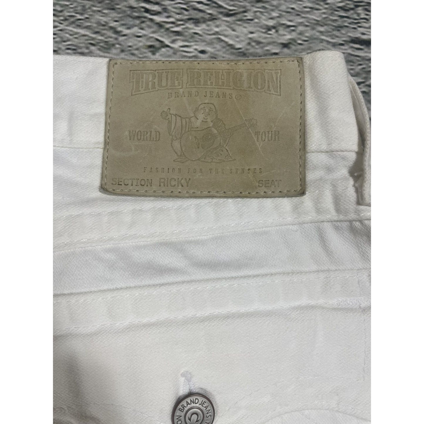 True Religion vintage white jeans Ricky