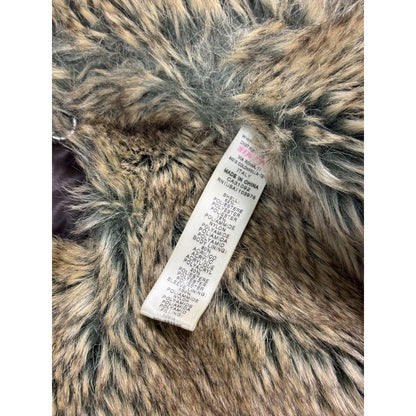 Miss Sixty fur jacket y2k vintage bomber brown padded